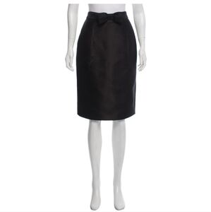 🎀 Thakoon Bow Accented Silk Skirt